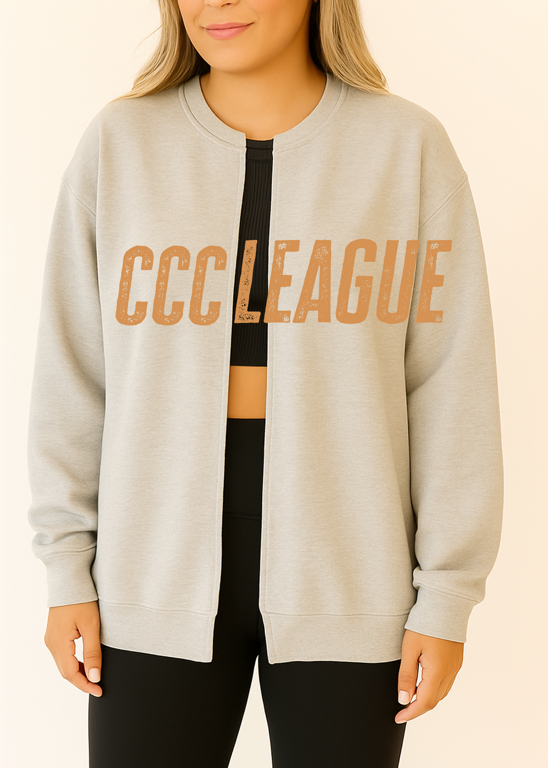CCC DISTRESSED SCHOOL YOUTH OR ADULT PULLOVER CARDI - MADE TO ORDER