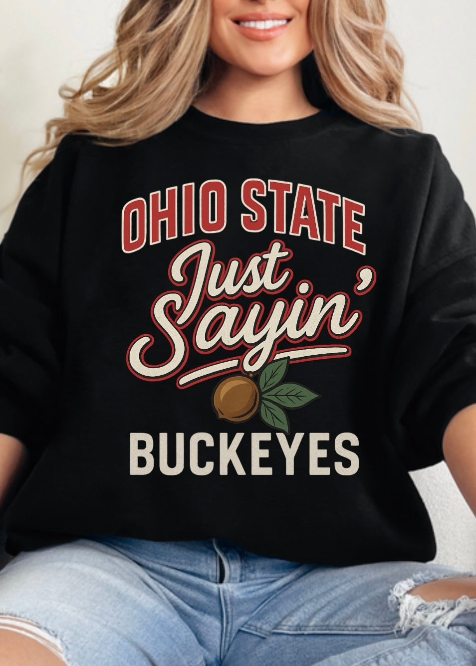JUST SAYIN’ GRAPHIC TEE OR PULLOVER ✨MADE TO ORDER