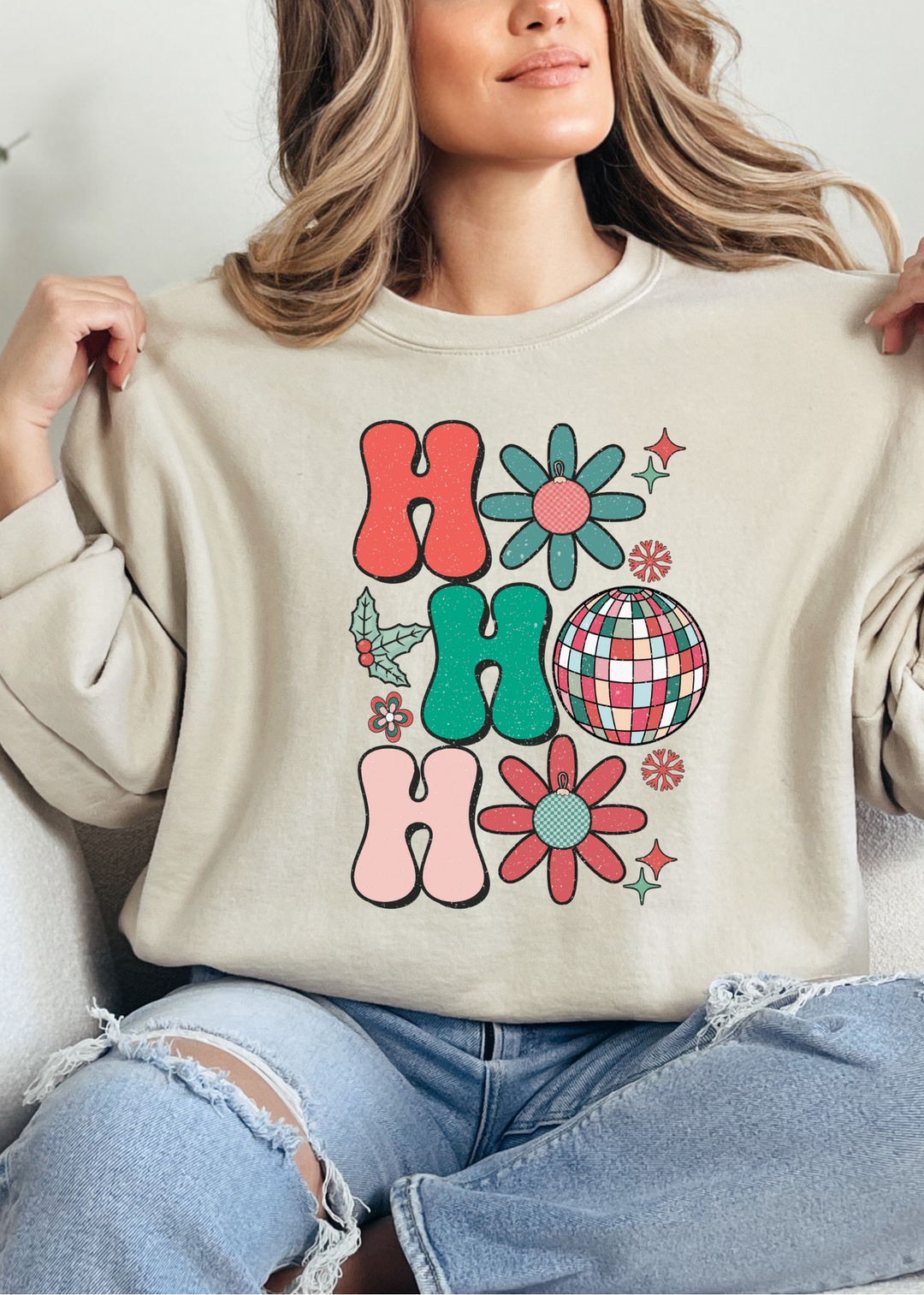 HO HO HO TEE OR CREWNECK