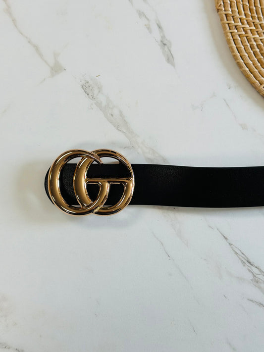 Double G Belt Curvy - Black