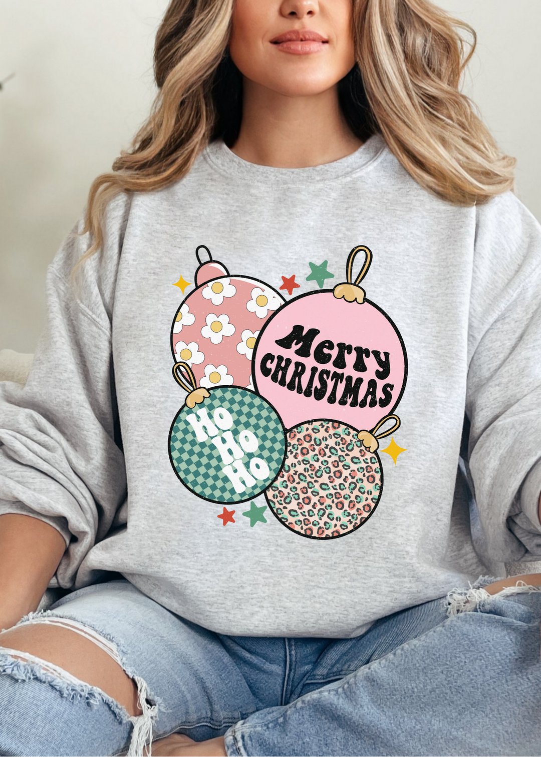 MERRY CHRISTMAS TEE OR CREWNECK