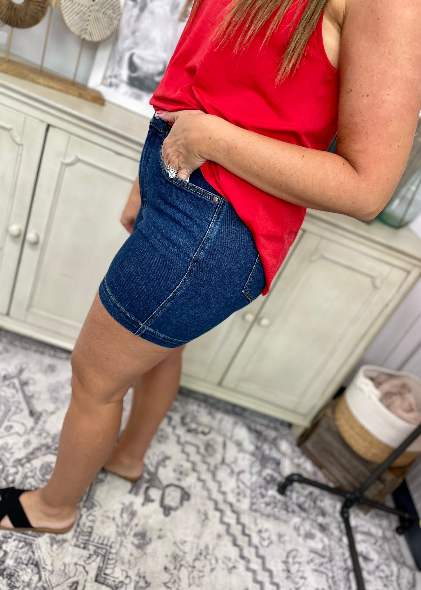 Judy Blue (JB150333) High Waist Tummy Control Shorts
