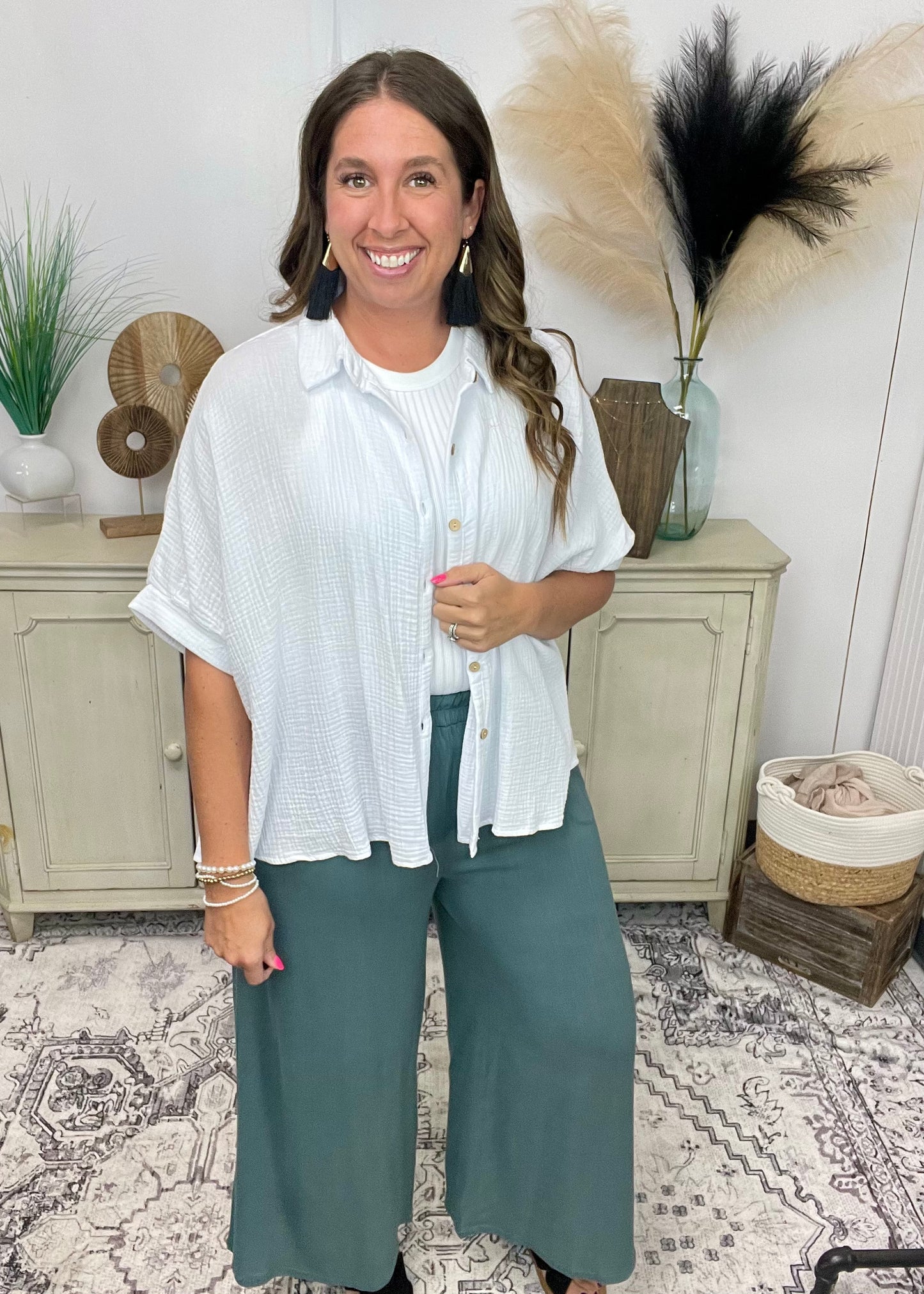 Ash Jade Linen Pant