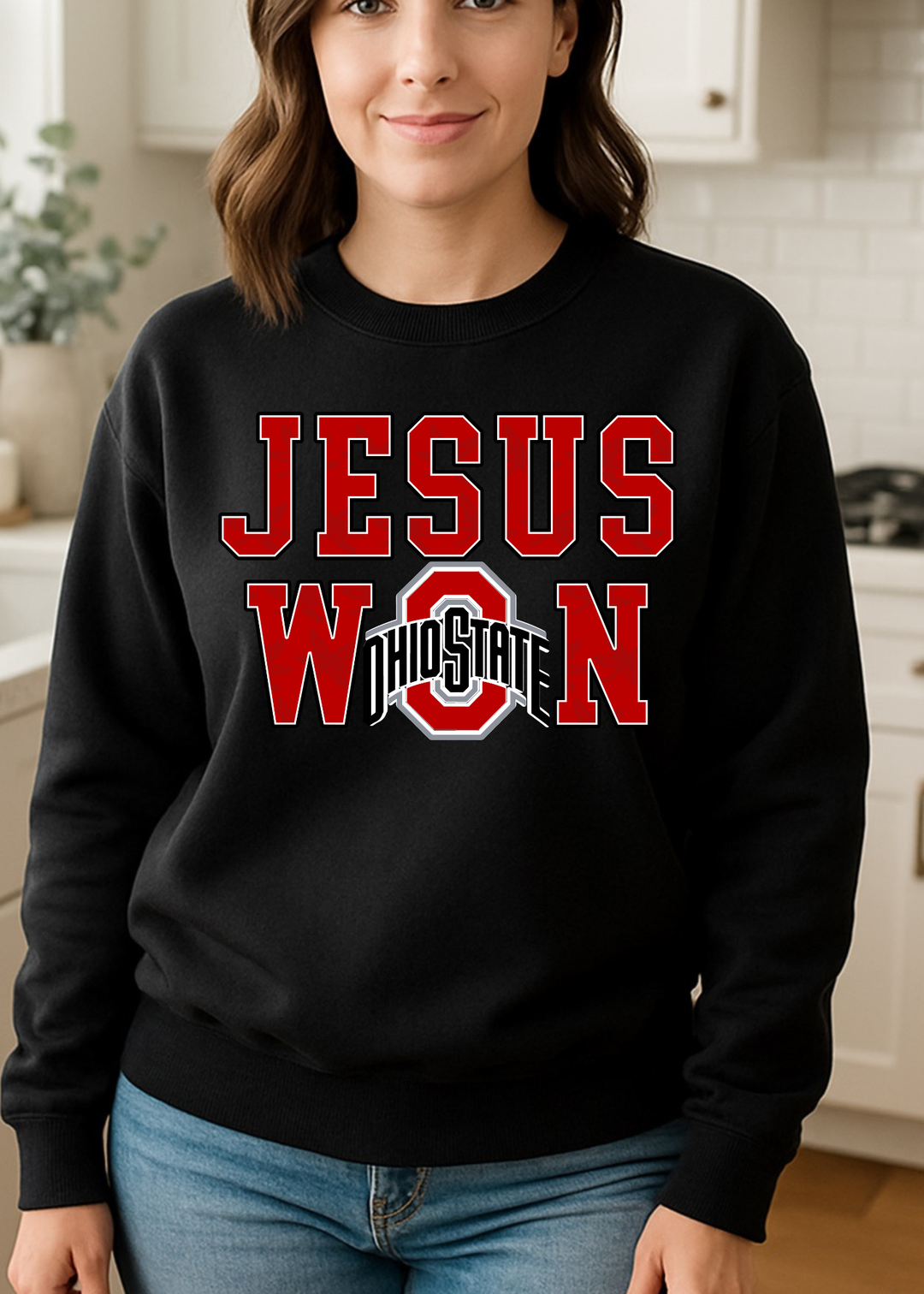 JESUS WON GRAPHIC TEE OR SWEATSHIRT