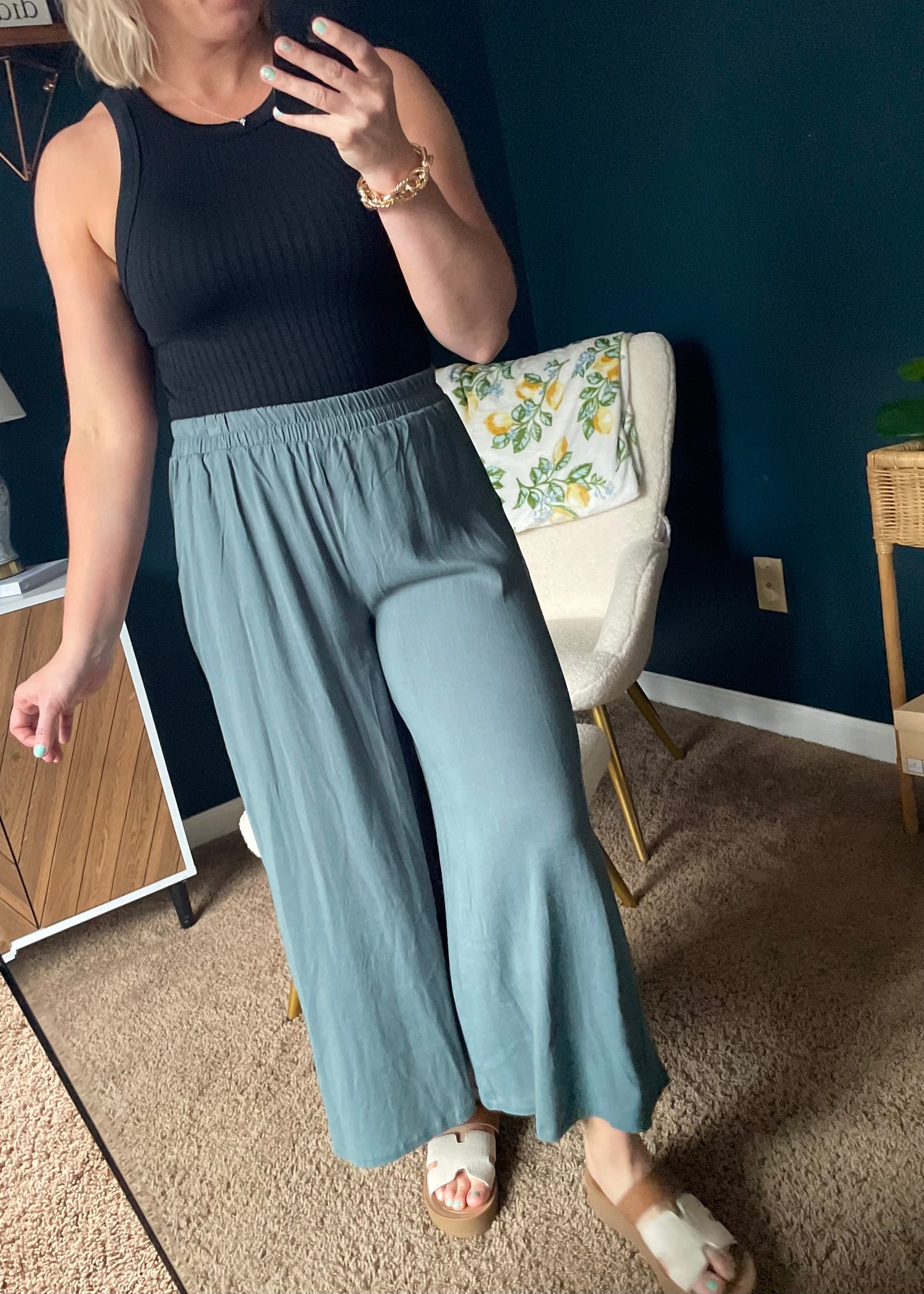 Ash Jade Linen Pant