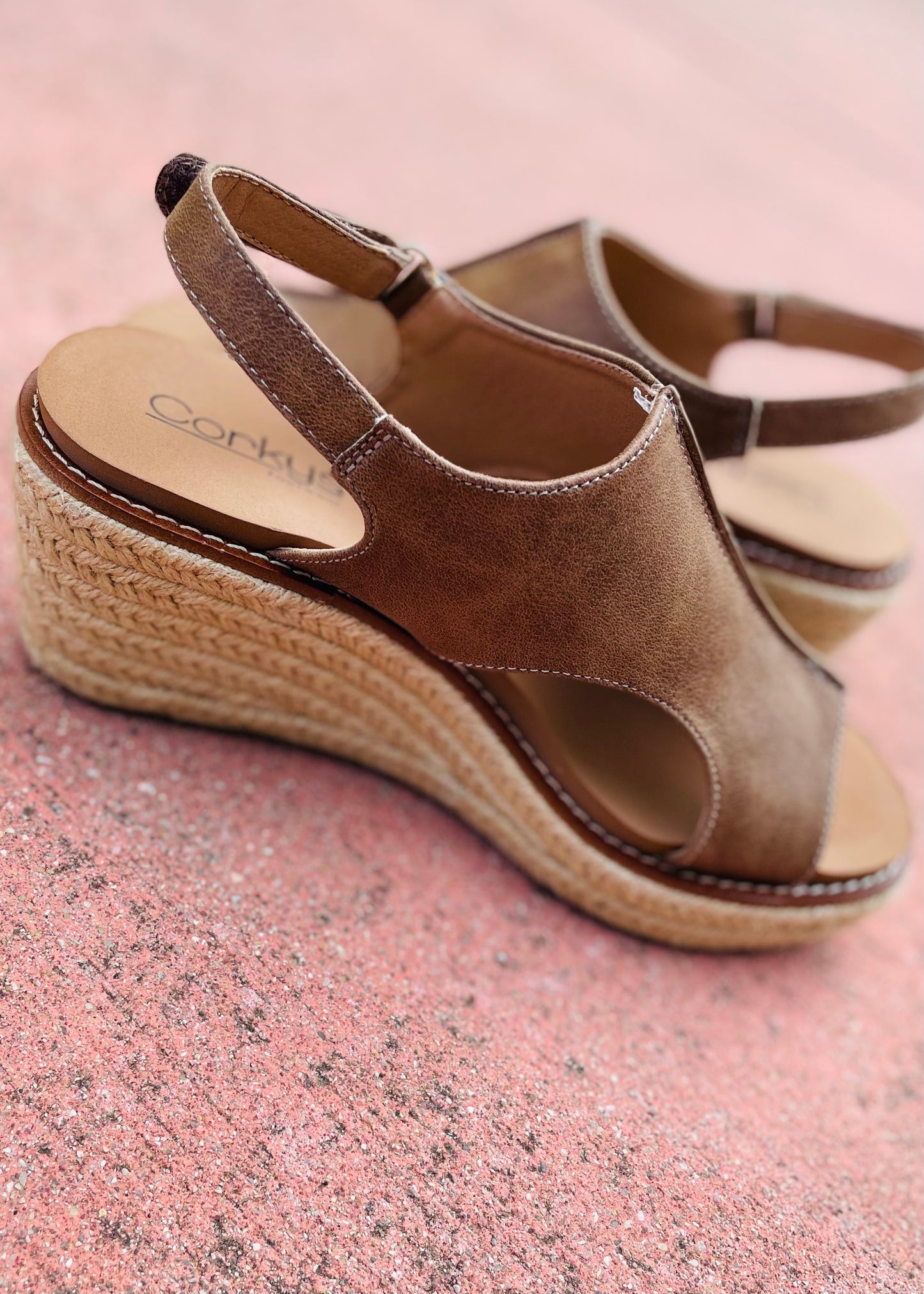 "K Bye" Espadrille Wedge Heel Sandals