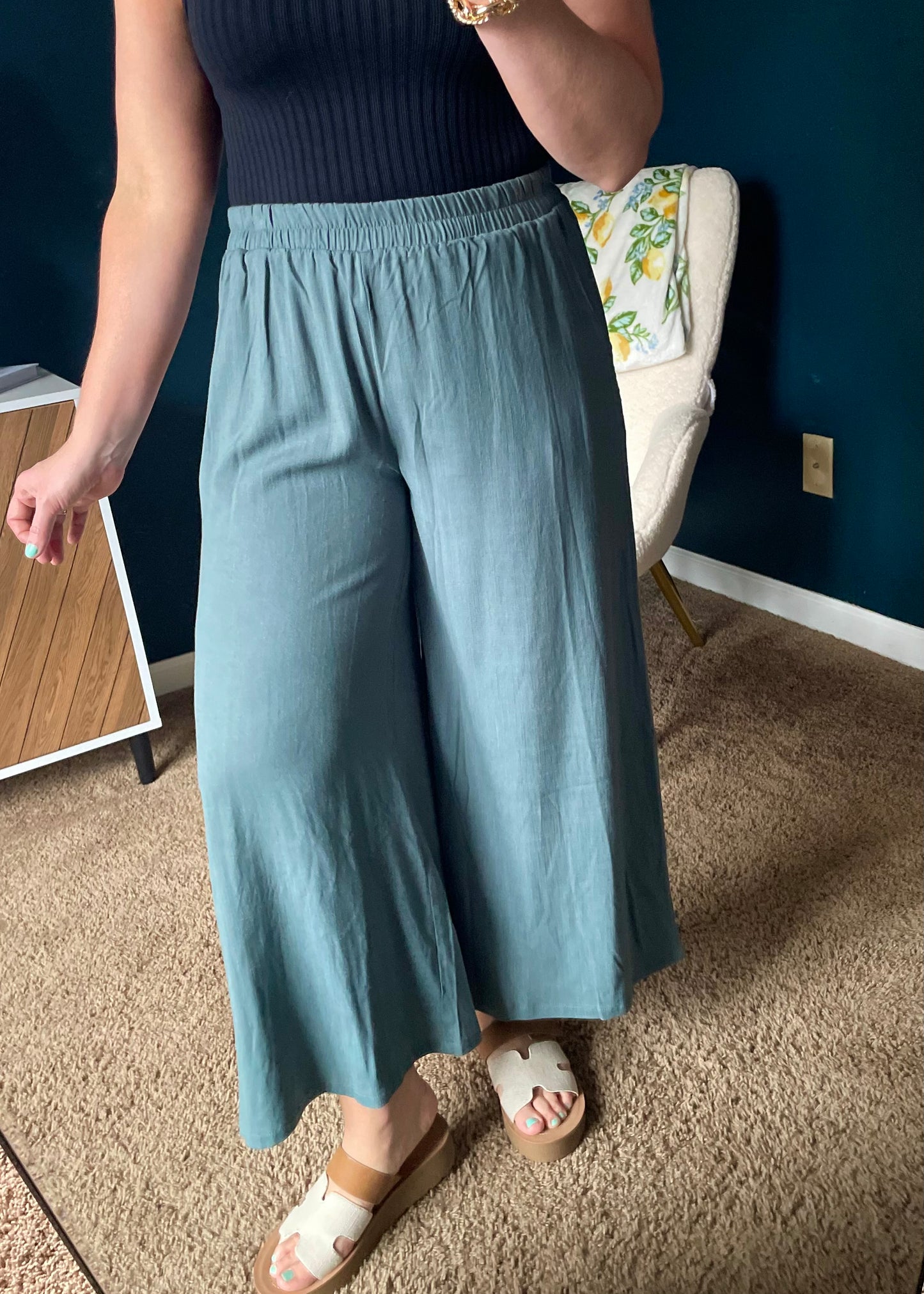 Ash Jade Linen Pant