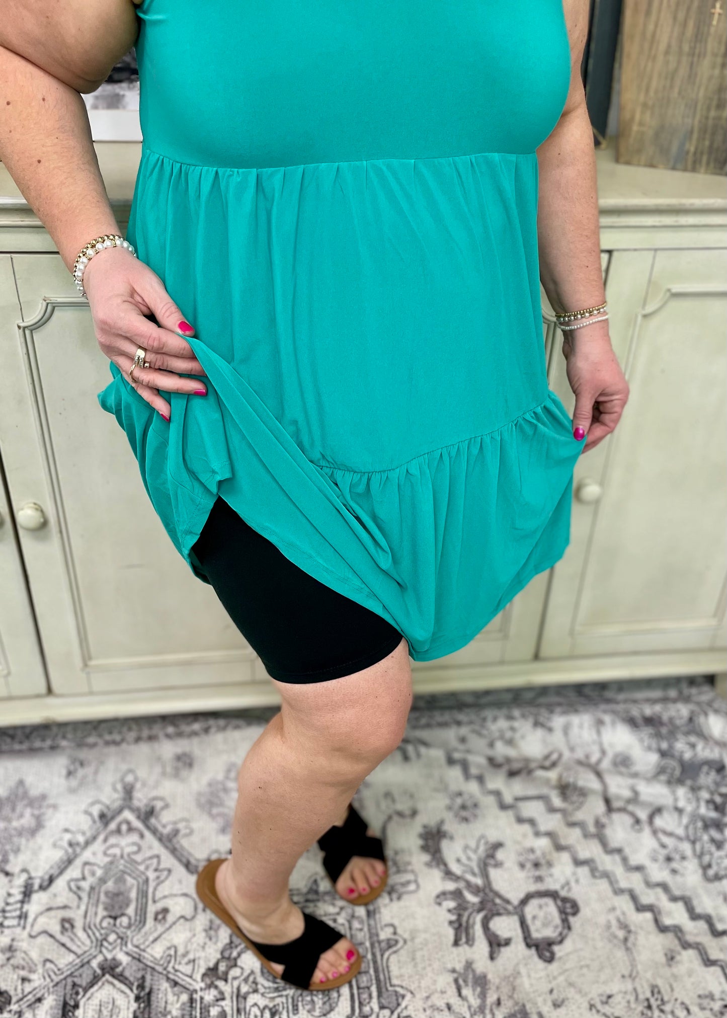 Emerald Tiered Dress