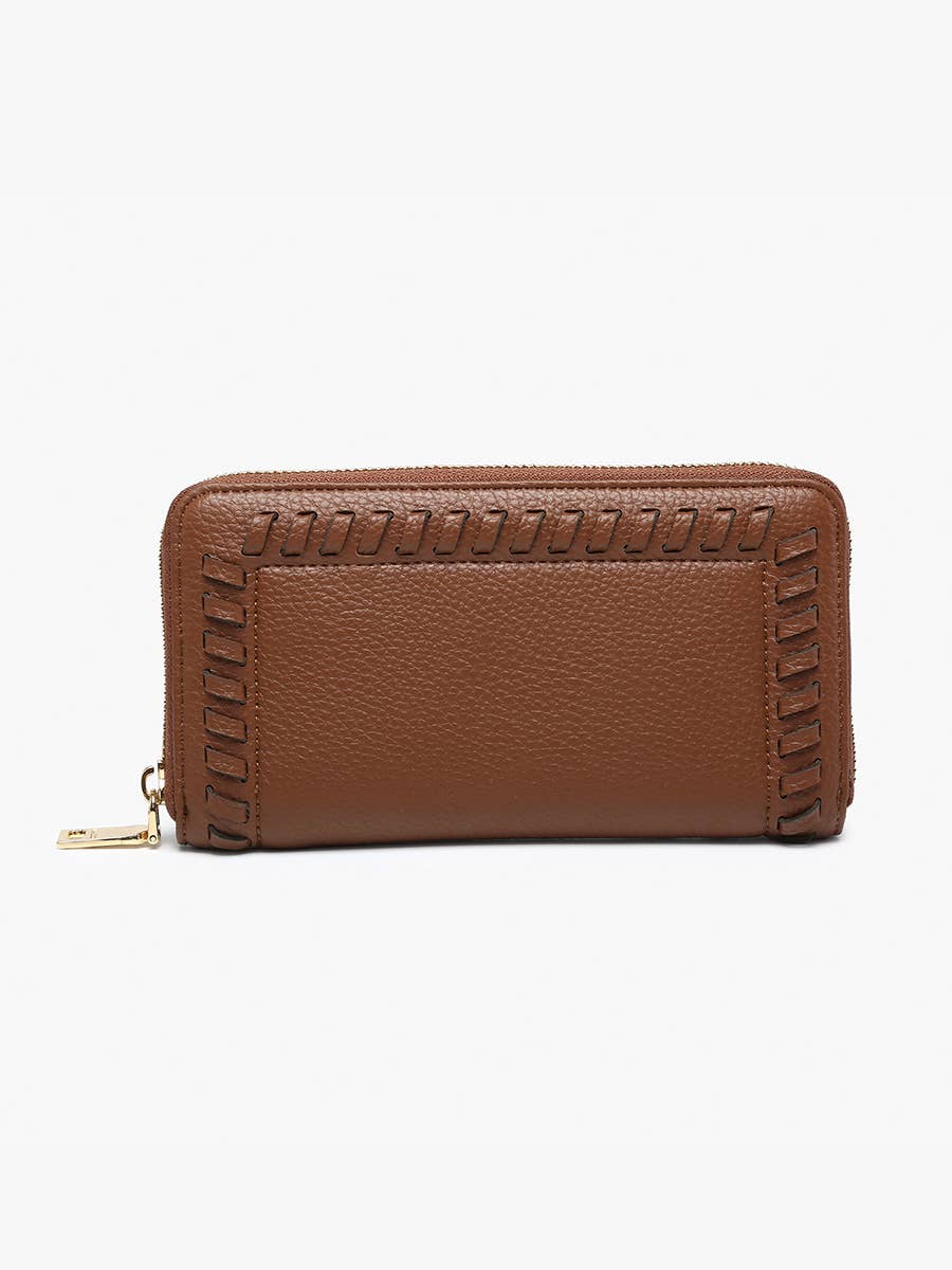 Brown Nora Whipstitch Wallet