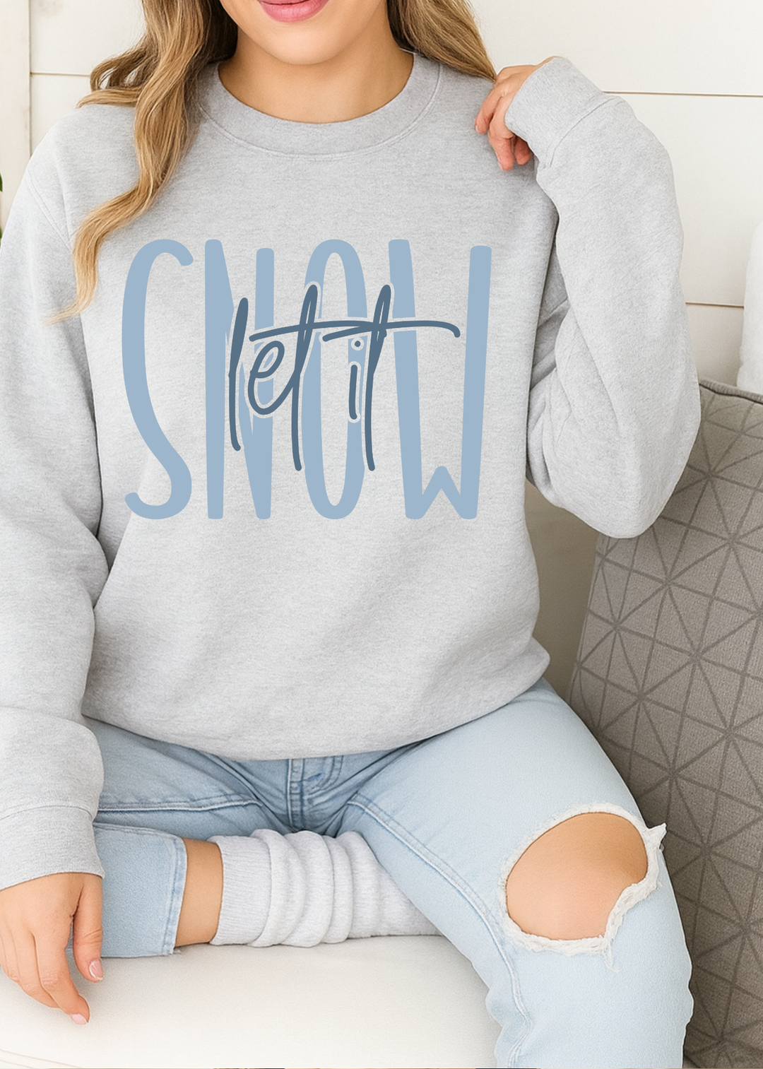 LET IT SNOW TEE OR SWEATSHIRT