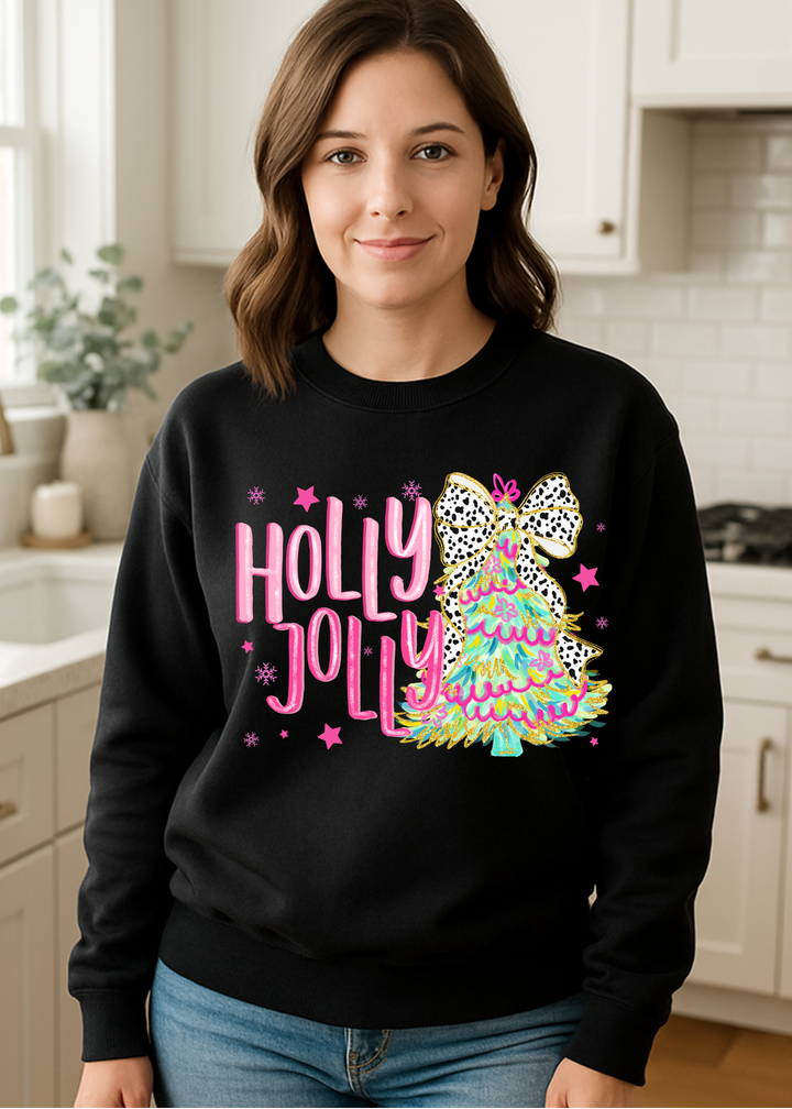 HOLLY JOLLY TEE OR SWEATSHIRT