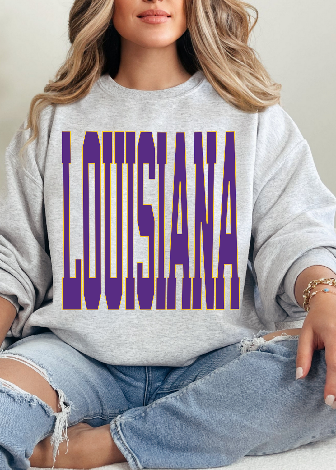 Louisiana State Crew Neck - Made to Order