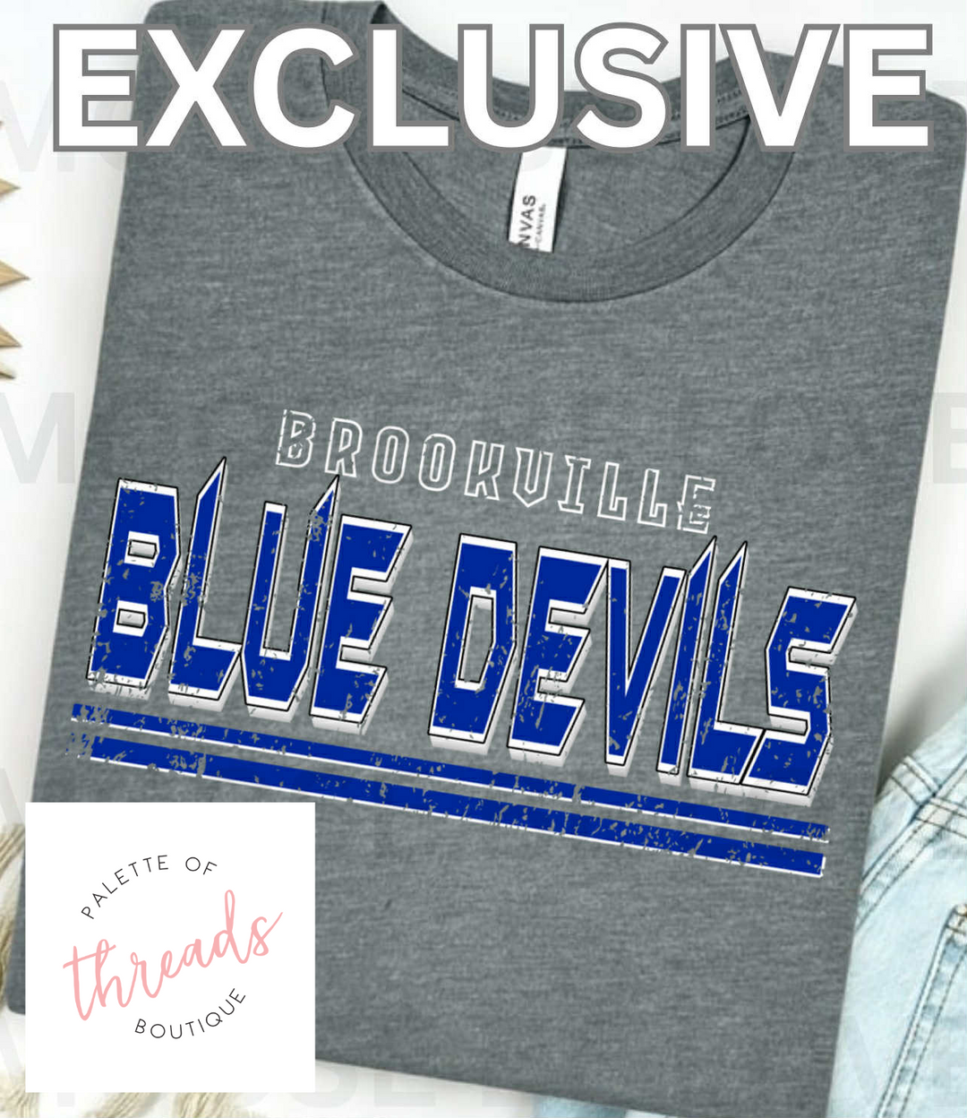 Distressed Brookville Graphic Tee - Made to Order
