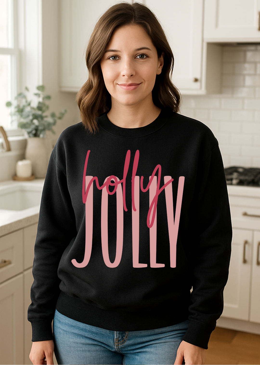 HOLLY JOLLY TEE OR SWEATSHIRT