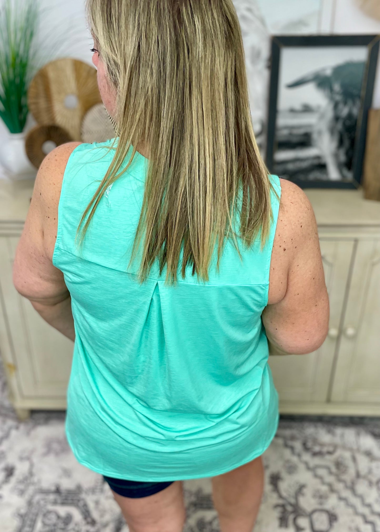 Mint Sleeveless Tank Top