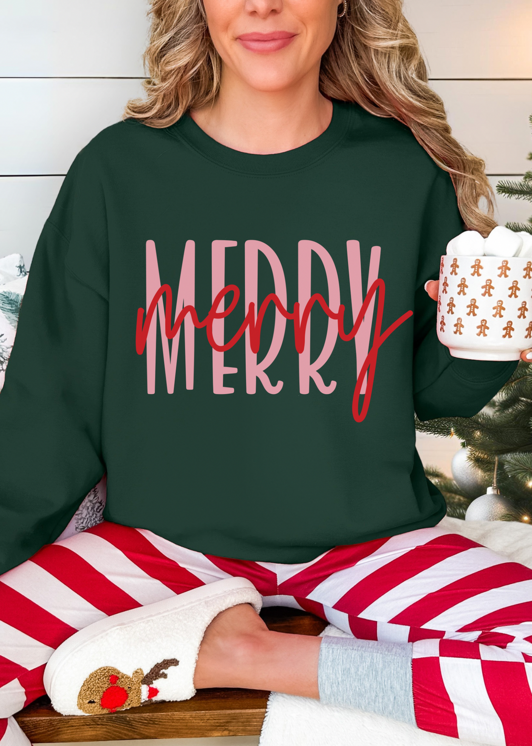 MERRY MERRY TEE OR CREWNECK