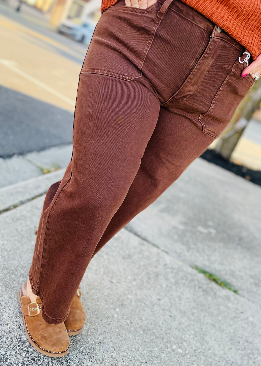 Judy Blue 881017 - Maple Mid Rise Cropped Wide Leg