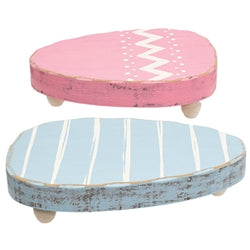 Small Pink Wooden Chunky Easter Egg Riser