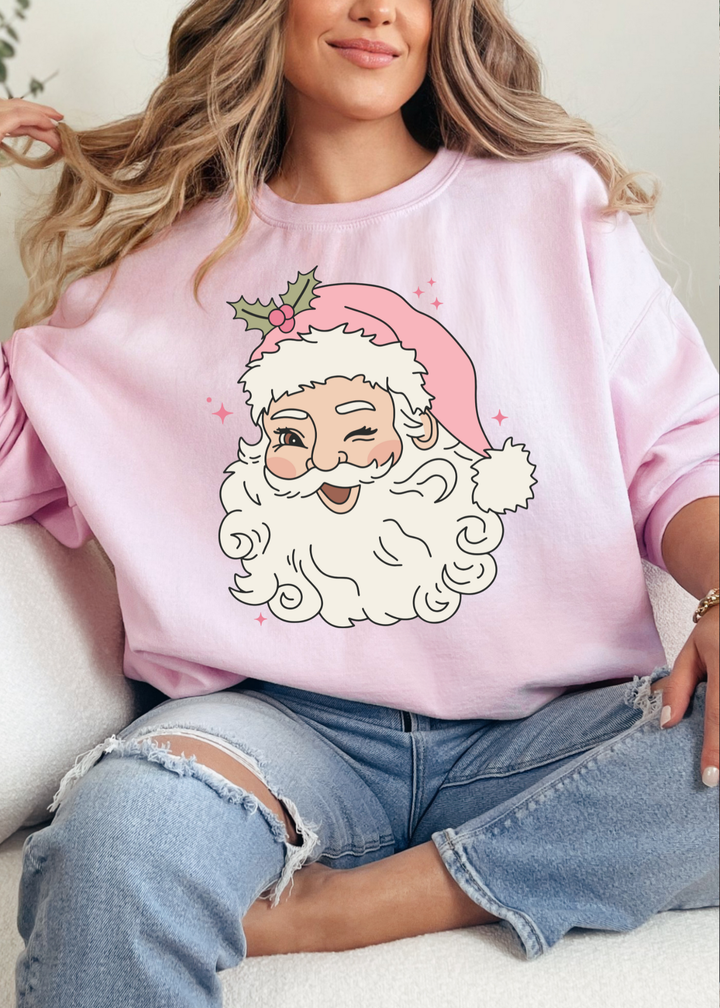 SANTA WINK TEE OR SWEATSHIRT
