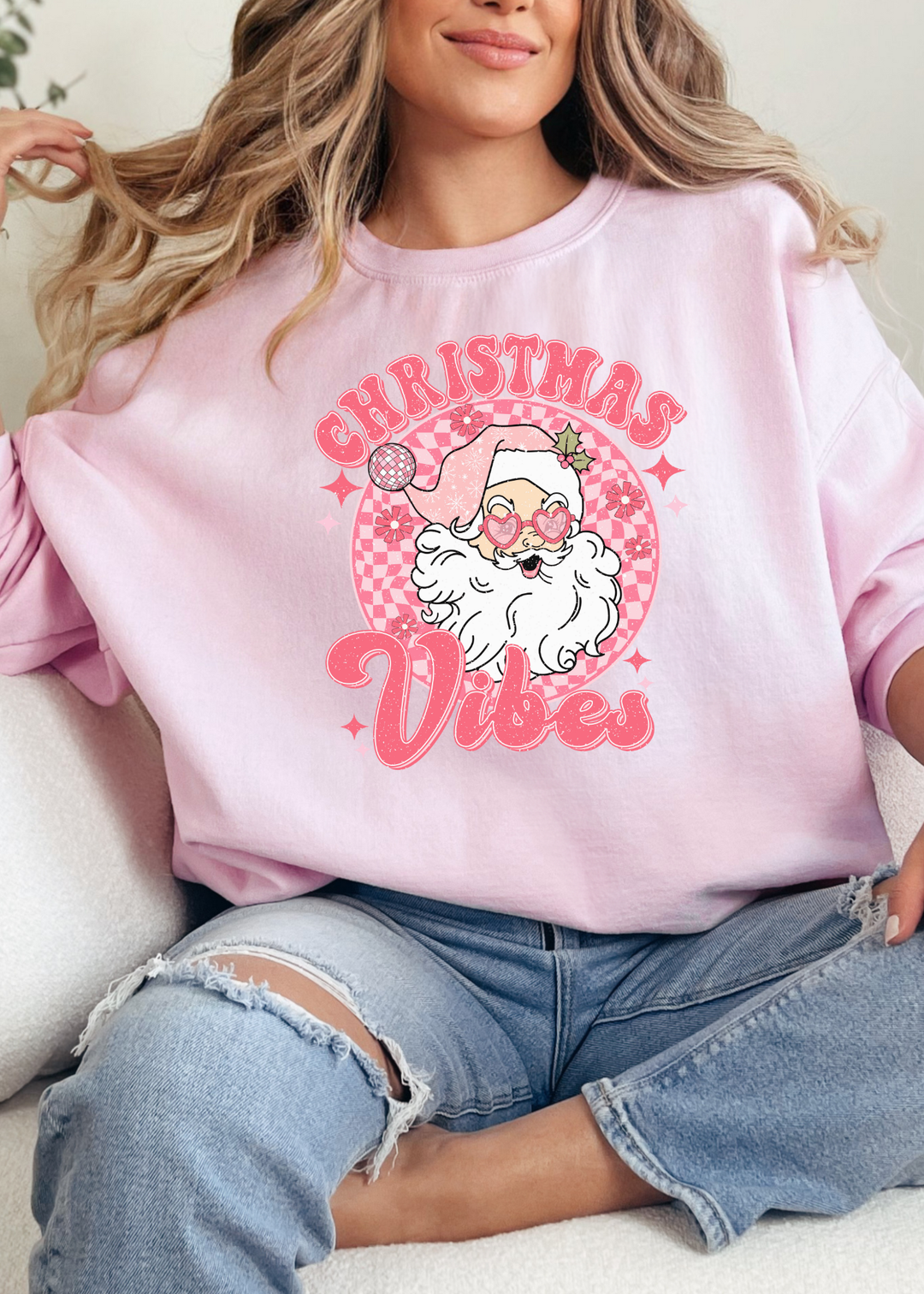 CHRISTMAS VIBES TEE OR SWEATSHIRT