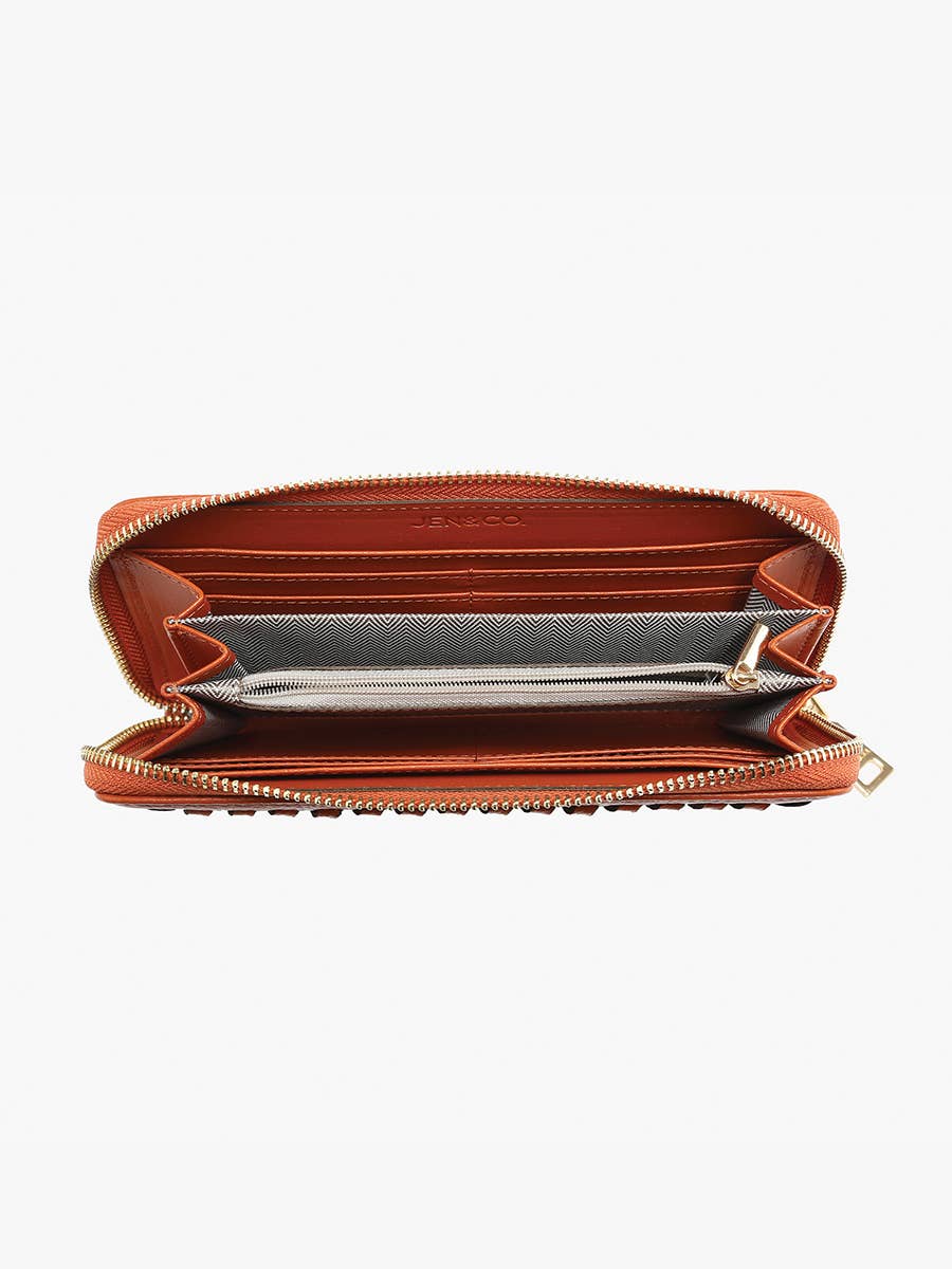 Brown Nora Whipstitch Wallet