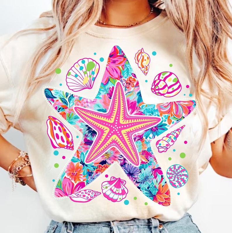 Preppy Star Fish Graphic Tee - Made to Order