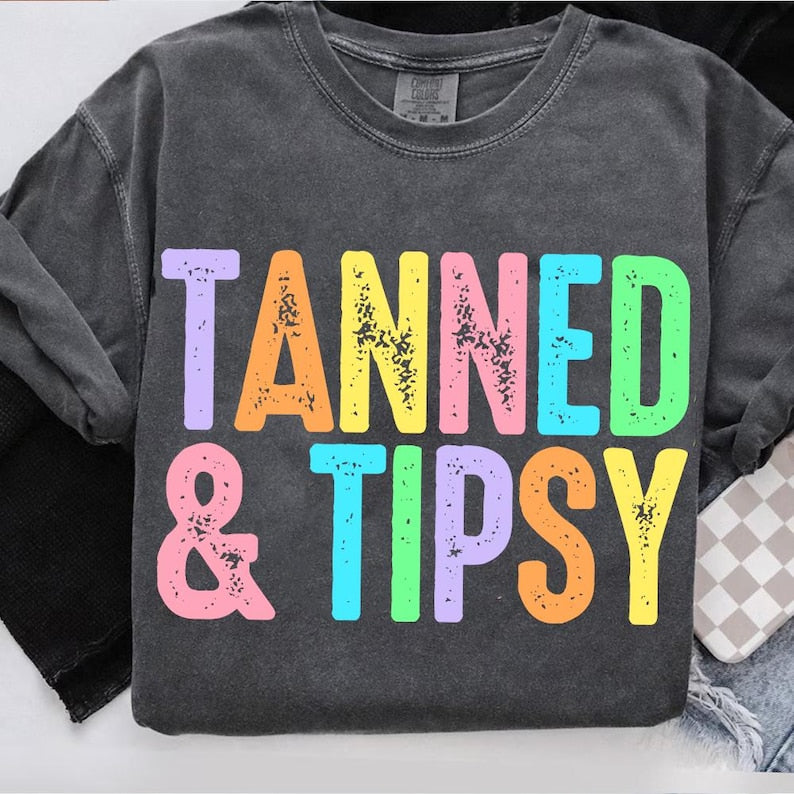 Tan + Tipsy Graphic Tee - Made to Order