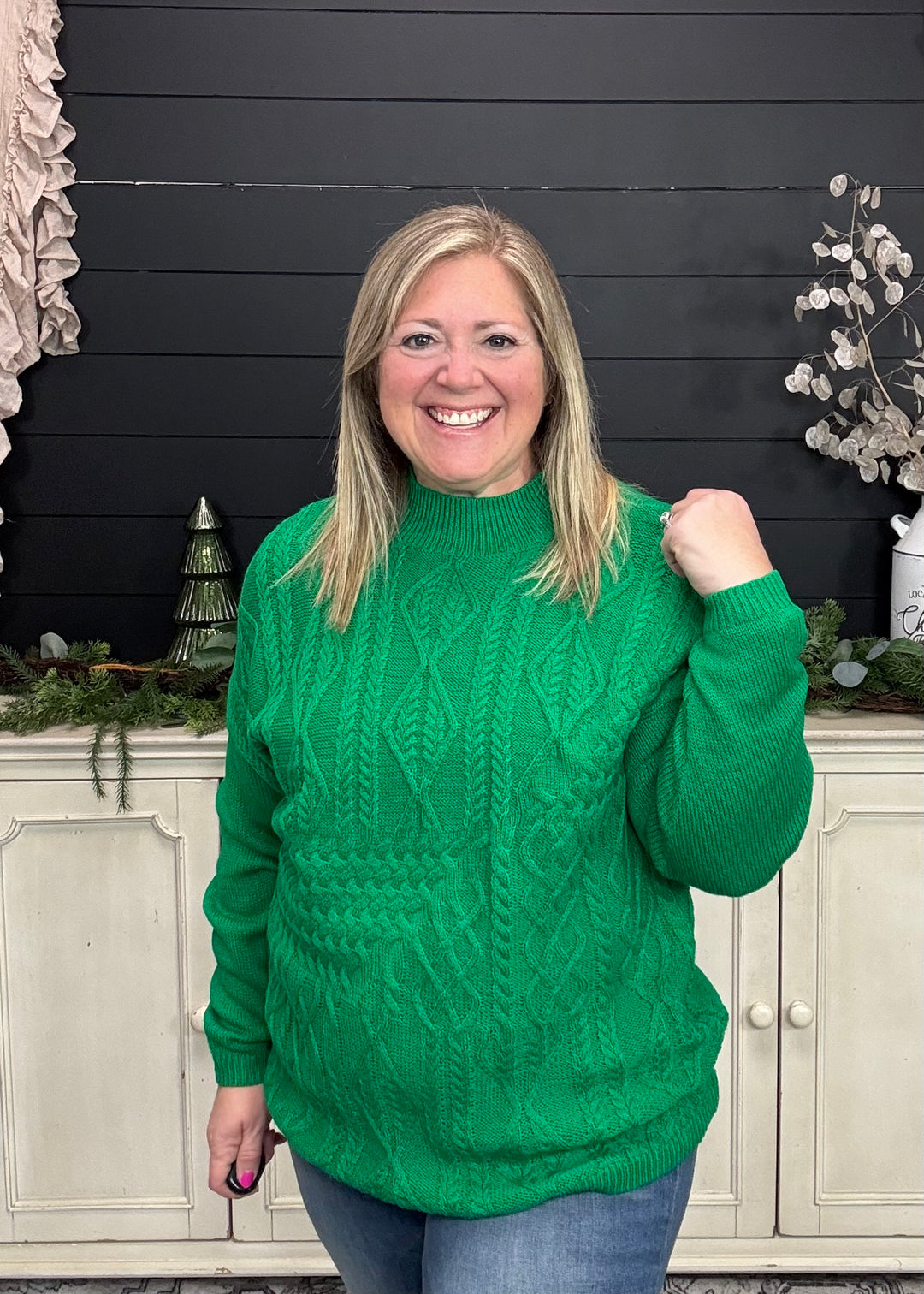 Winter Spruce Knit Sweater