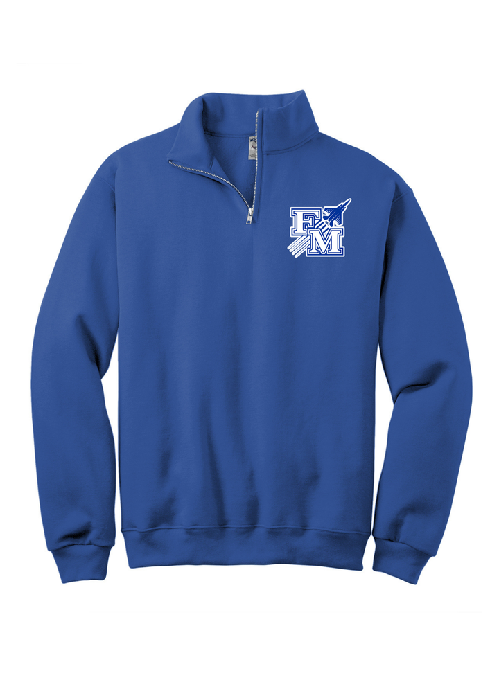 1/4 ZIP BIG BACK WITH CHEST PRINT - CUSTOM