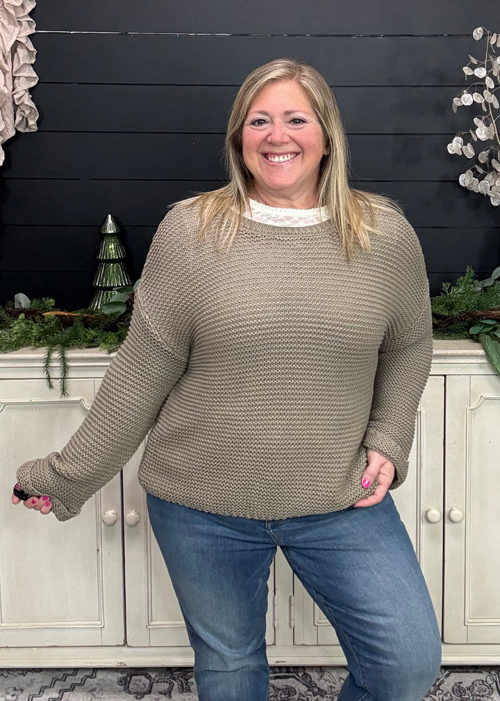 Olive Grove Knit Top