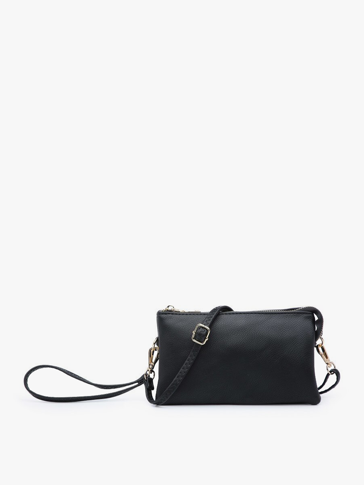 M013 Riley Monogrammable 3 Compartment Crossbody/Wristlet: Jam