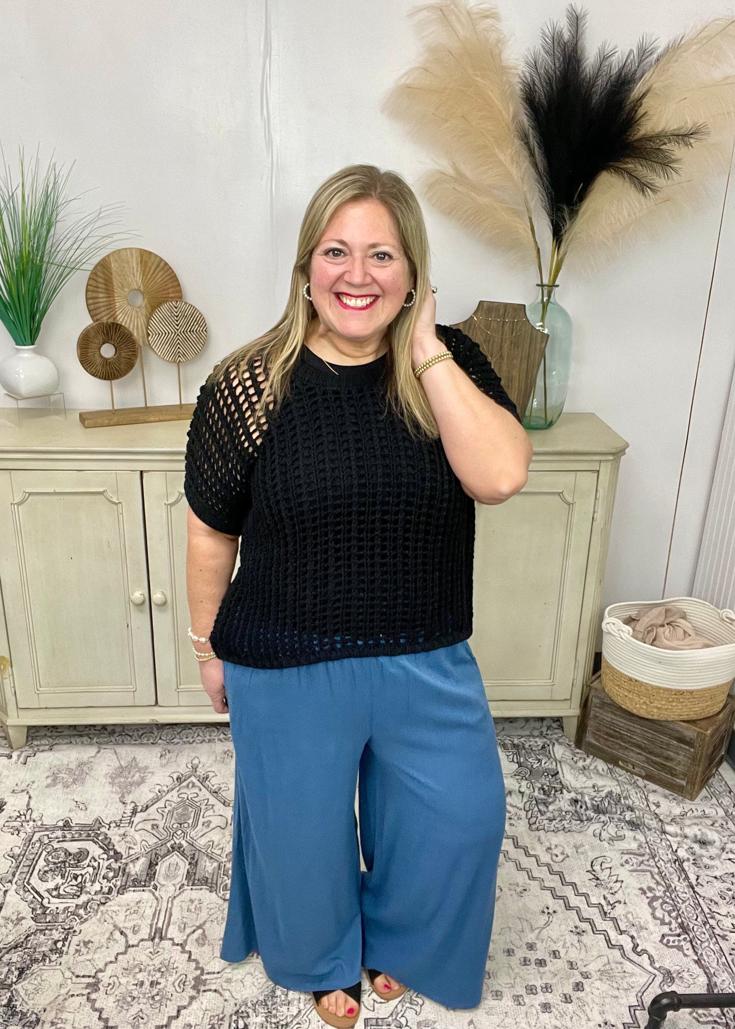 Denim Linen Pant