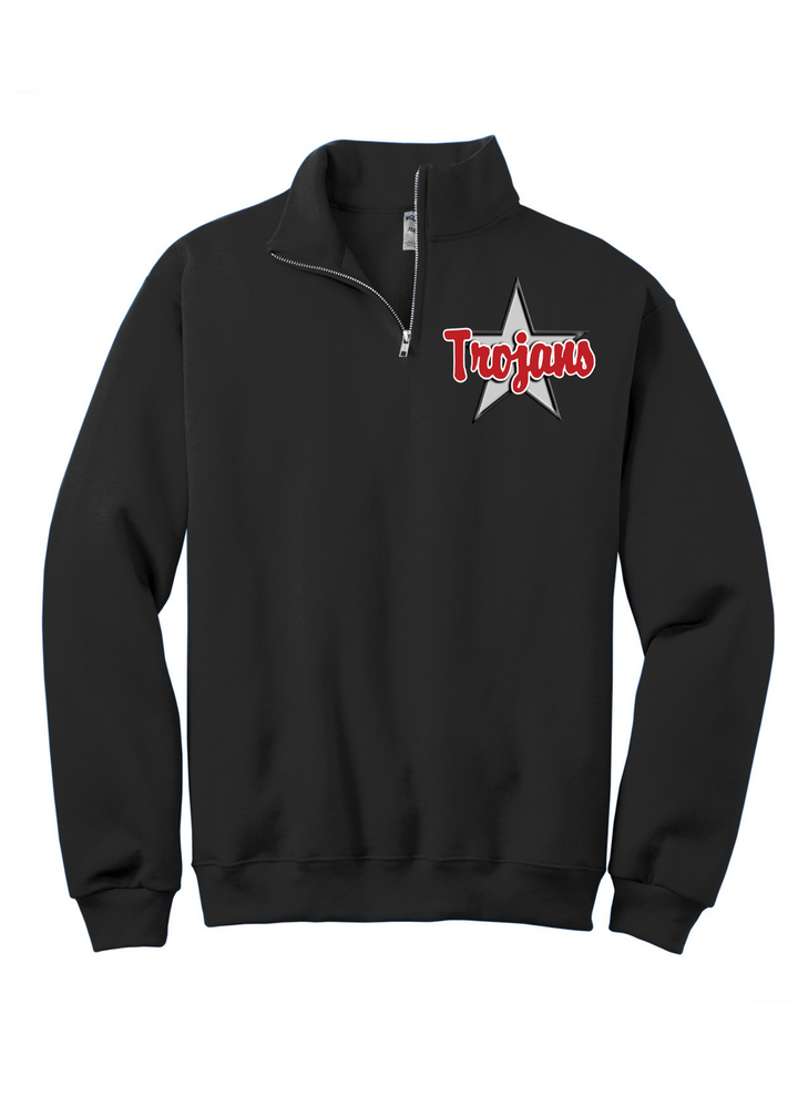 1/4 ZIP BIG BACK WITH CHEST PRINT - CUSTOM