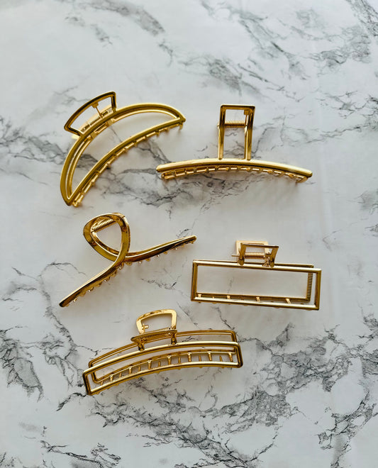 Gold Claw Clips