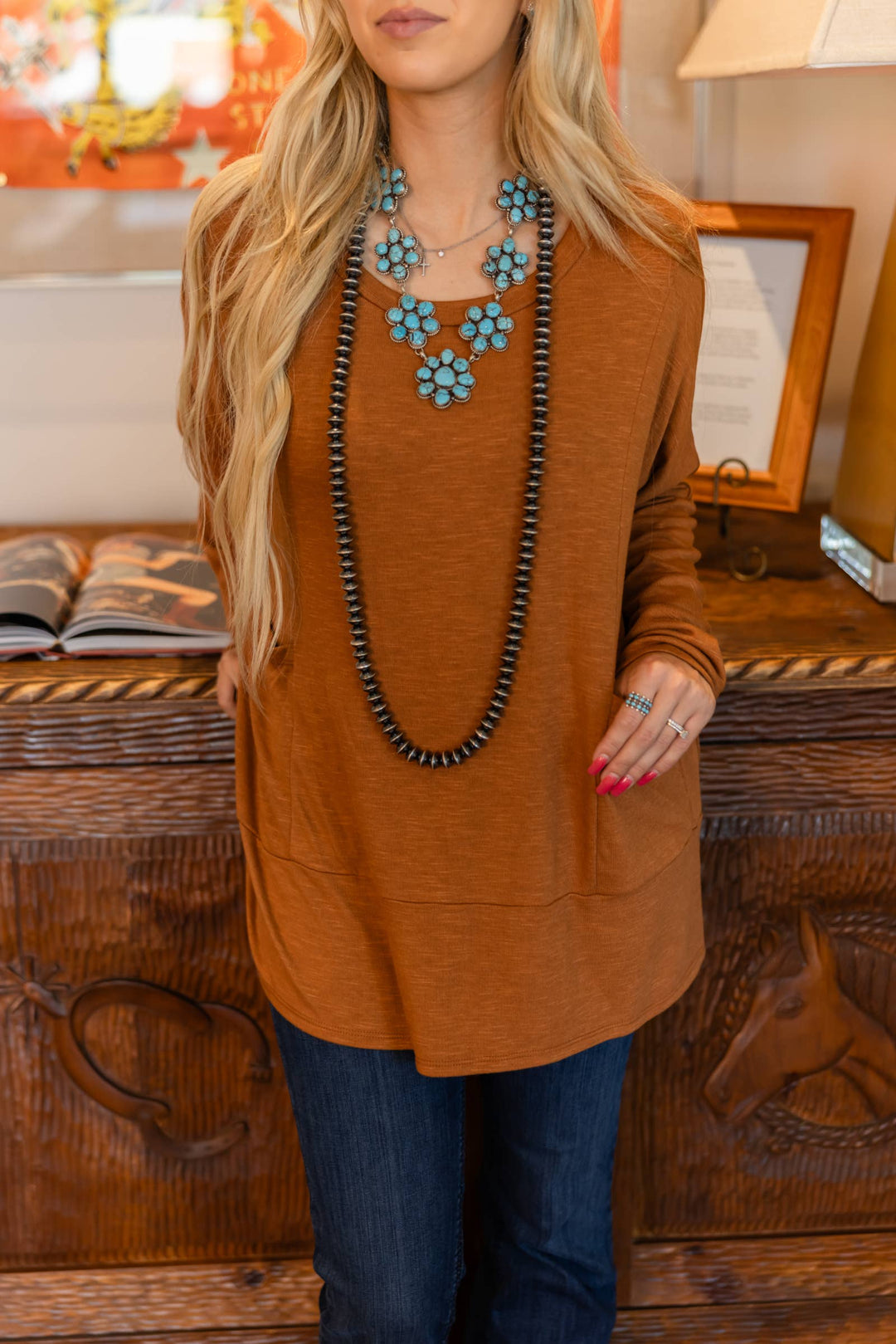 Caramel - Weekend Ease Pocket Top