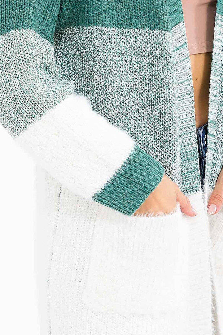 Timeless Hunter Color Block Cardigan