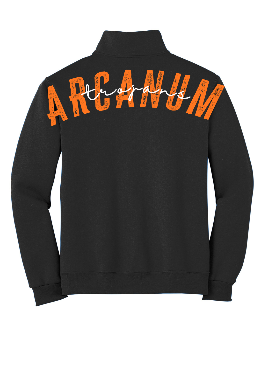 1/4 ZIP BIG BACK WITH CHEST PRINT - CUSTOM