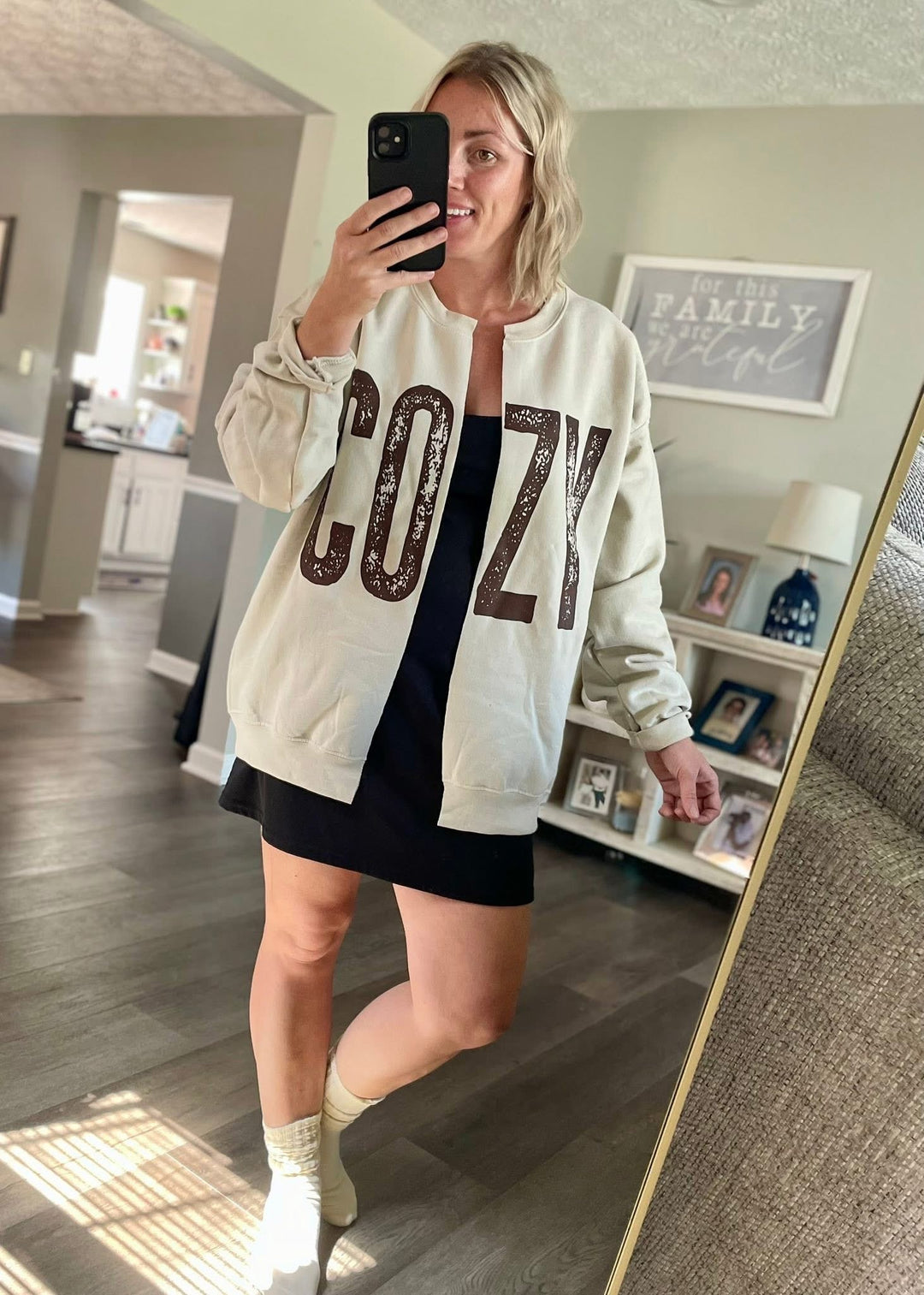 PREORDER ✨ COZY Split Sweatshirt Cardi Pullover