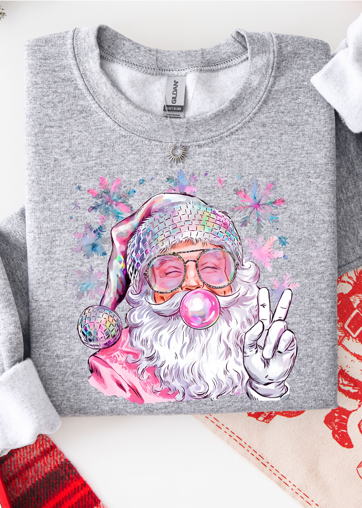 💫 BEST SELLER 💫 BUBBLE GUM SANTA SWEATSHIRT