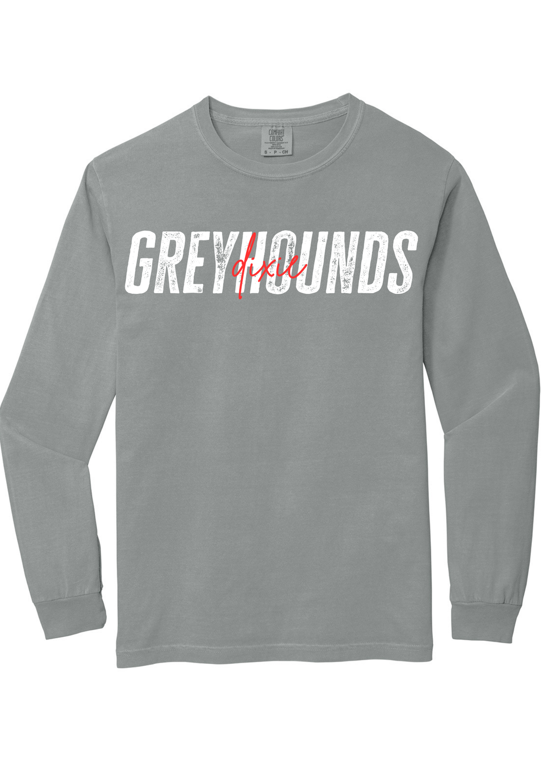 Dixie Greyhounds Comfort Colors Long Sleeve Tee