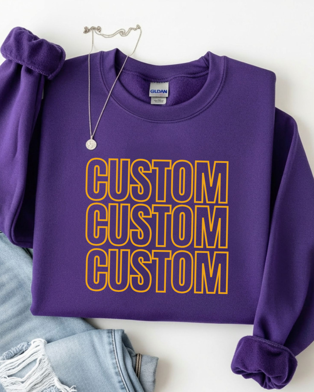 STACKED VARSITY FONT - YOUTH OR ADULT - MADE TO ORDER
