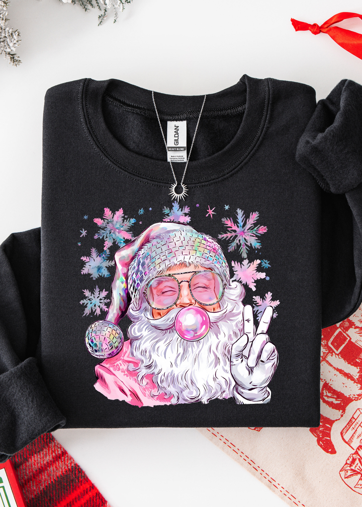 💫 BEST SELLER 💫 BUBBLE GUM SANTA SWEATSHIRT