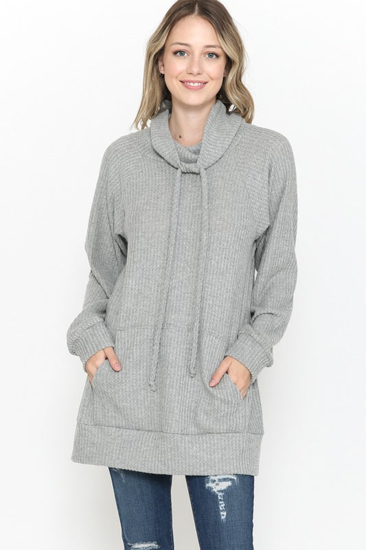 Turtle Neck Tunic Top