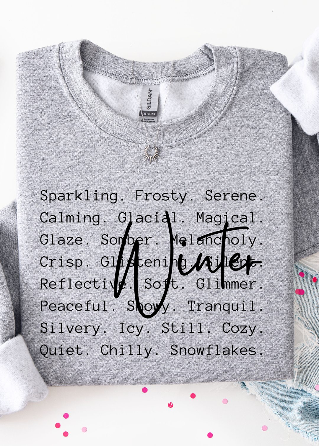 Winter Words Graphic Tee or Sweatshirt