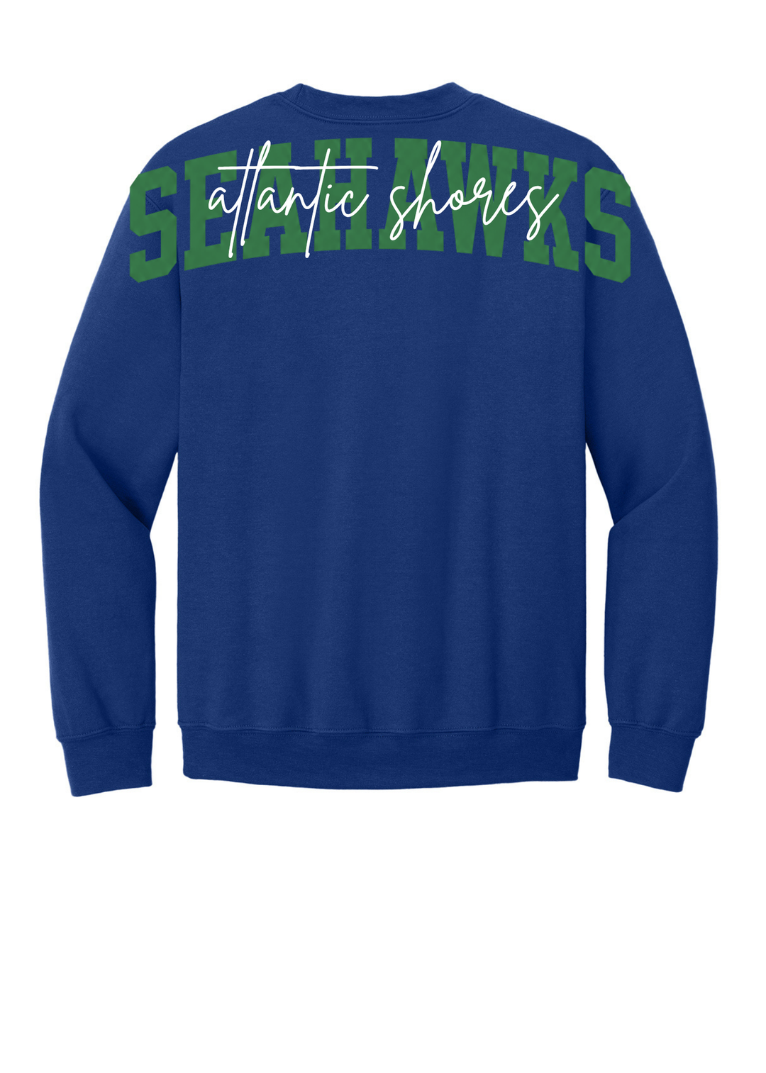 Atlantic Shores Christian Solid Big Back with Cursive Gildan Sweatshirt