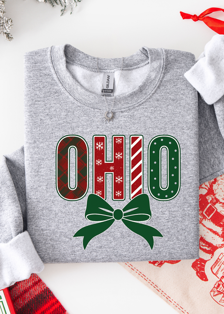 CHRISTMAS OHIO GRAPHIC TEE OR SWEATSHIRT
