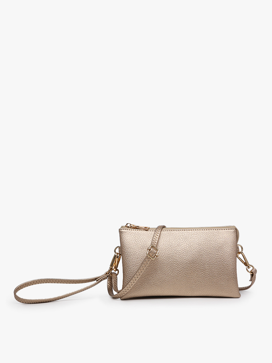 M013 Riley Monogrammable 3 Compartment Crossbody/Wristlet: Jam