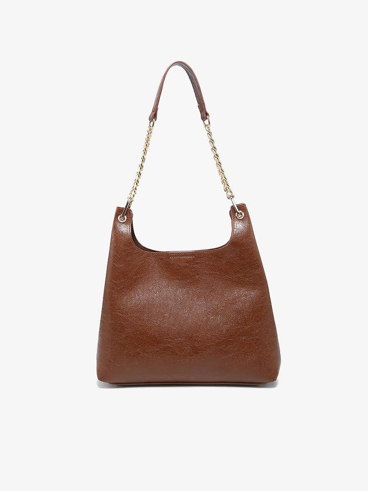 Brown - Birch Gloss Shoulder Bag (M2759)