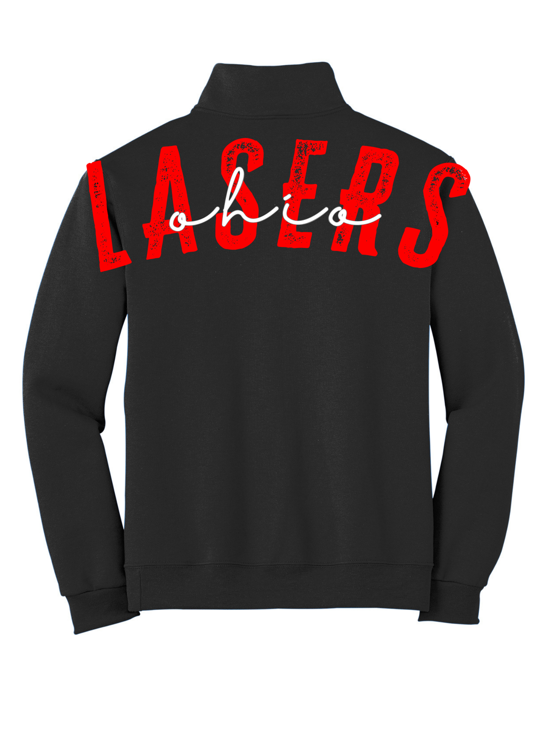 1/4 ZIP BIG BACK WITH CHEST PRINT - CUSTOM