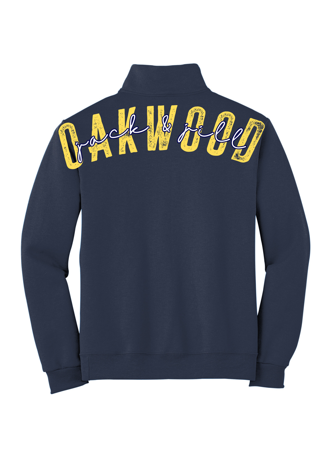 1/4 ZIP BIG BACK WITH CHEST PRINT - CUSTOM